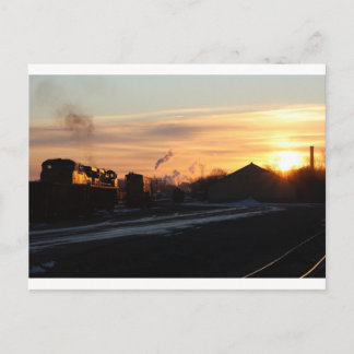 sunrise at west springfield yard postcard