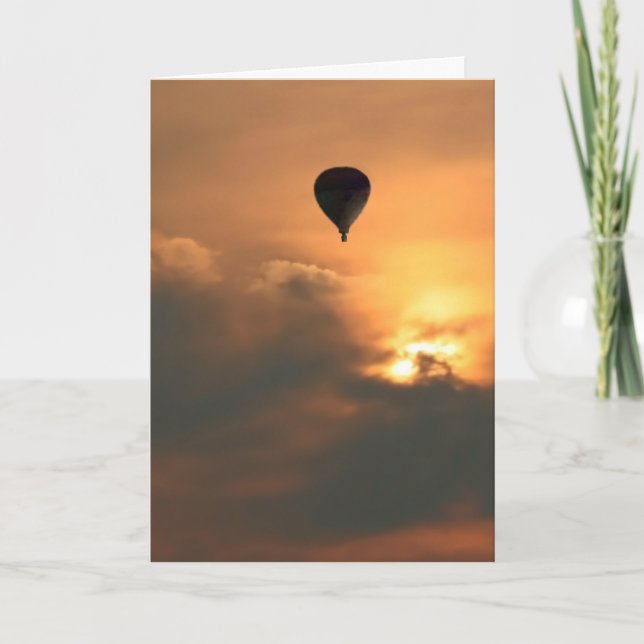 Sunrise Balloon Birthday Card (Front)