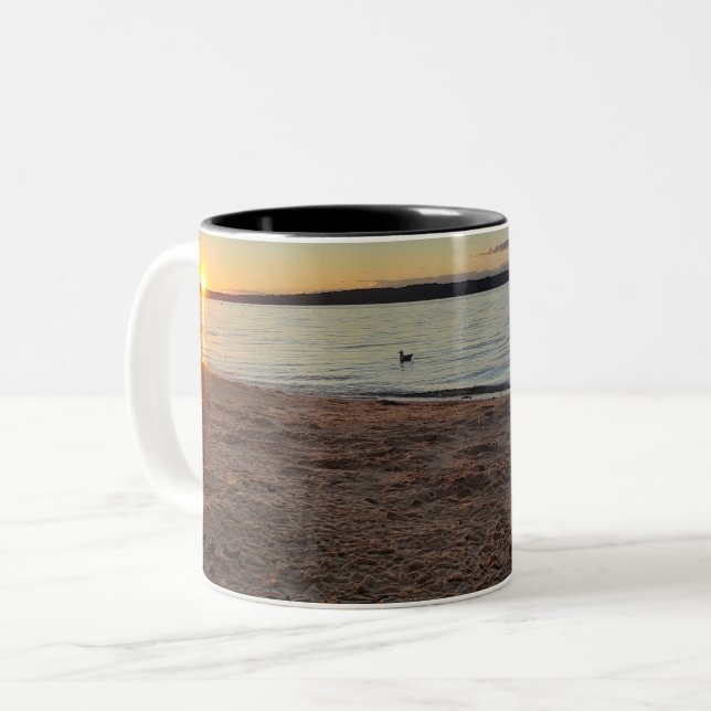 Sunrise beach Coffee Mugs (Front Left)