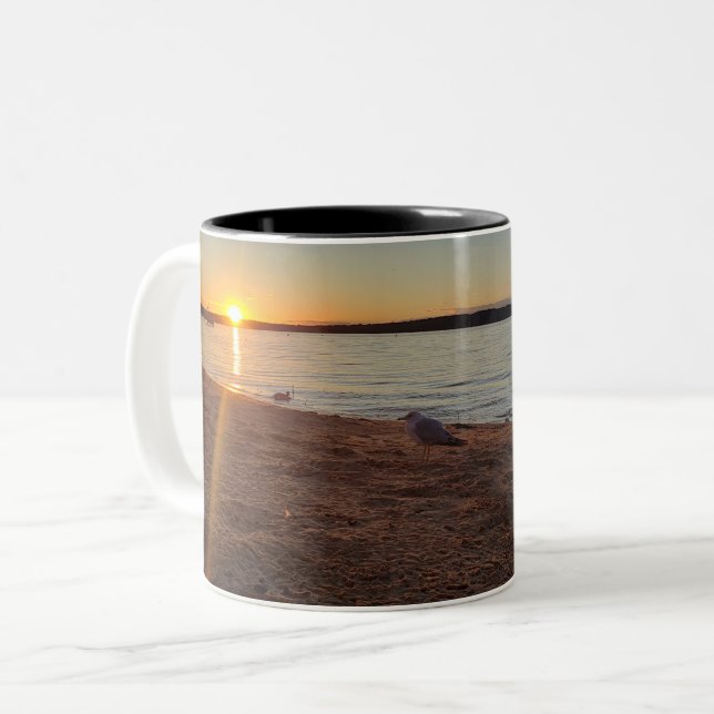 Sunrise beach Coffee Mugs (Front Left)