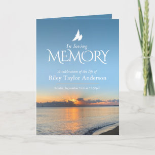 Sunrise beach funeral celebration of life service program
