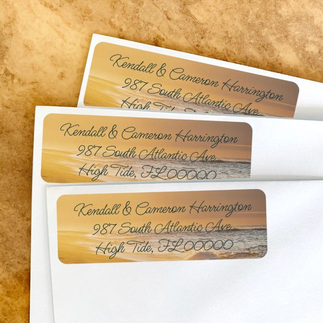 Sunrise Beach Script Return Address Labels (Creator Uploaded)