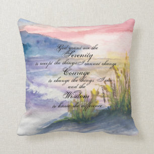 Sunrise Beach Serenity Throw Pillow