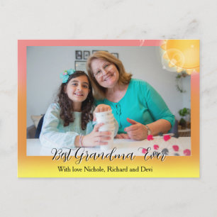 Sunrise Best grandma ever Postcard
