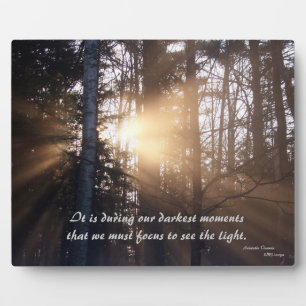 Sunrise beyond the Trees Plaque