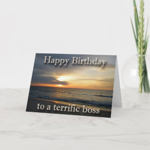 Sunrise Birthday Boss Greeting Card
