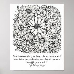 Sunrise Bloom: A Floral Symphony Poster