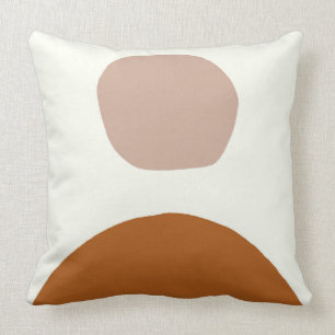 Sunrise boho pillow in pink and rust for dorm room