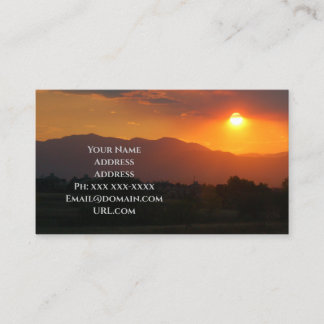 Sunrise Business Card
