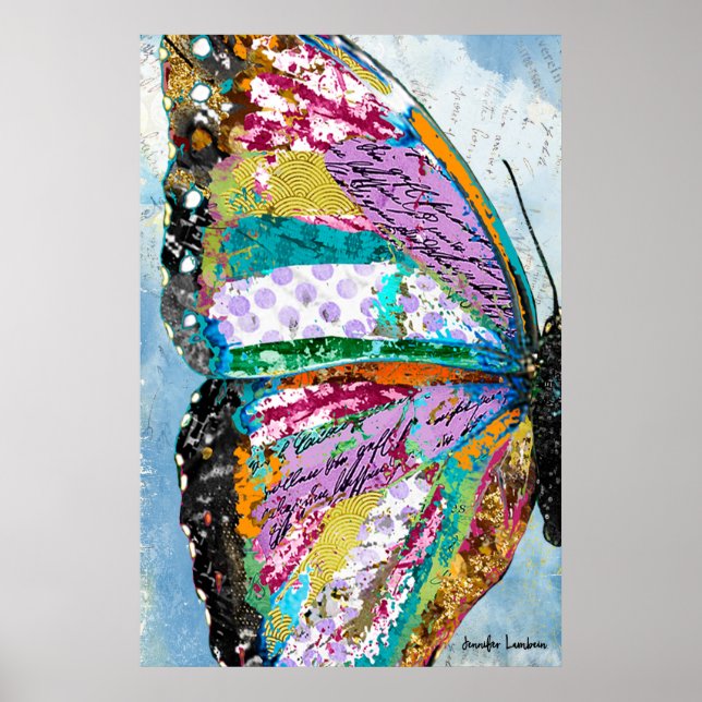 Sunrise Butterfly Wing Poster (Front)
