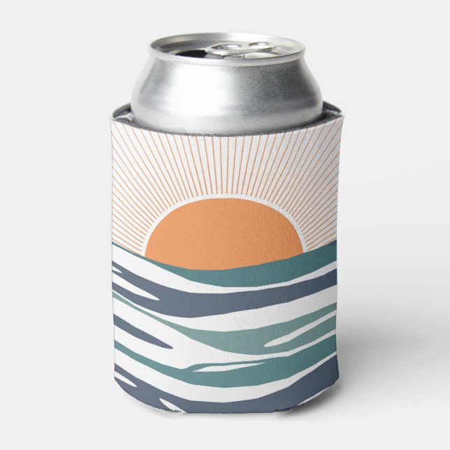 Sunrise by the sea can cooler (Can Front)