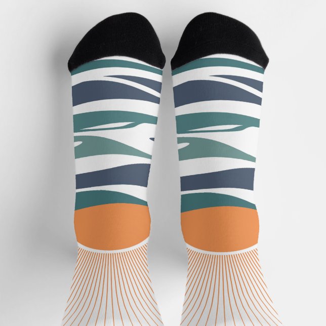 Sunrise by the sea socks (Top)