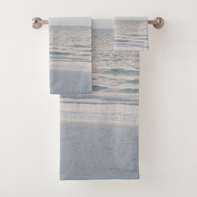 Sunrise Calmness #1 #ocean Bath Towel Set (Insitu)