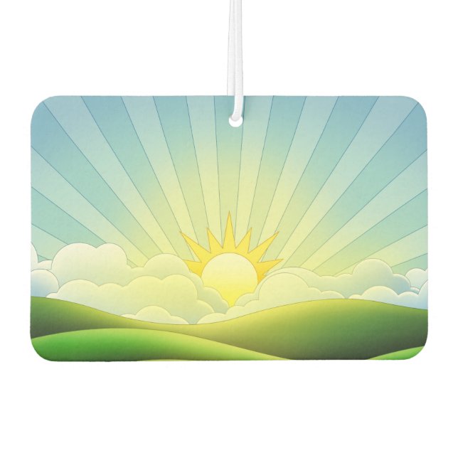 Sunrise Car Air Freshener (Front)