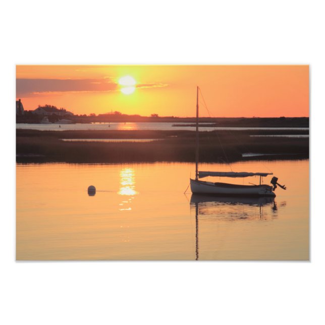 Sunrise Catboat Photo Print (Front)