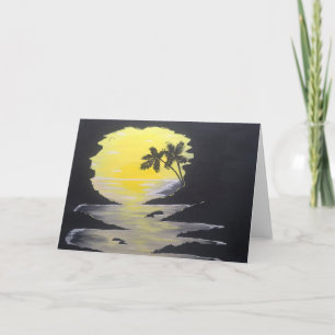 Sunrise Cave Greeting Card