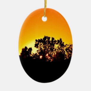 Sunrise Ceramic Tree Decoration