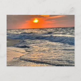 Sunrise & Choppy Waves Postcard