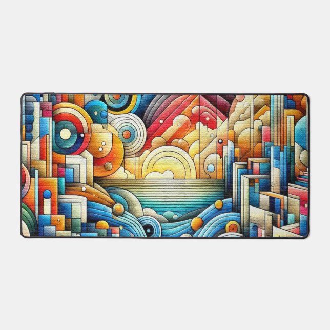 Sunrise City  Desk Mat (Front)