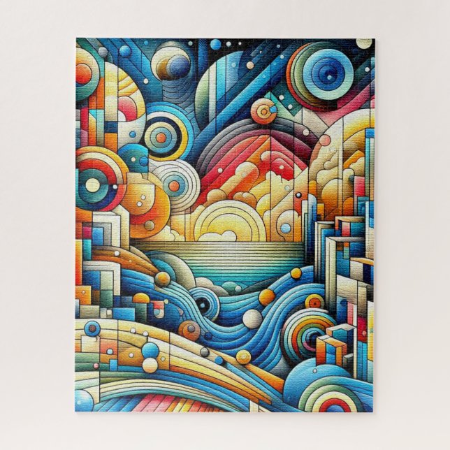 Sunrise City  Jigsaw Puzzle (Vertical)
