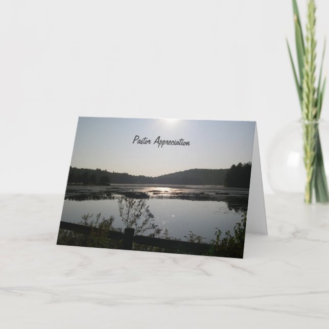 Sunrise Clergy Appreciation Thank You Card (Front)
