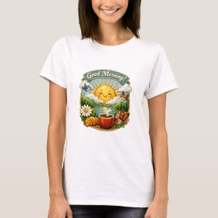 Sunrise Coffee by River T-Shirt