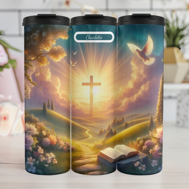 Sunrise Cross, Path to Redemption Thermal Tumbler (Creator Uploaded)