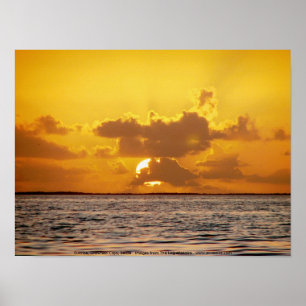 Sunrise, Drowned Cays, Belise Poster