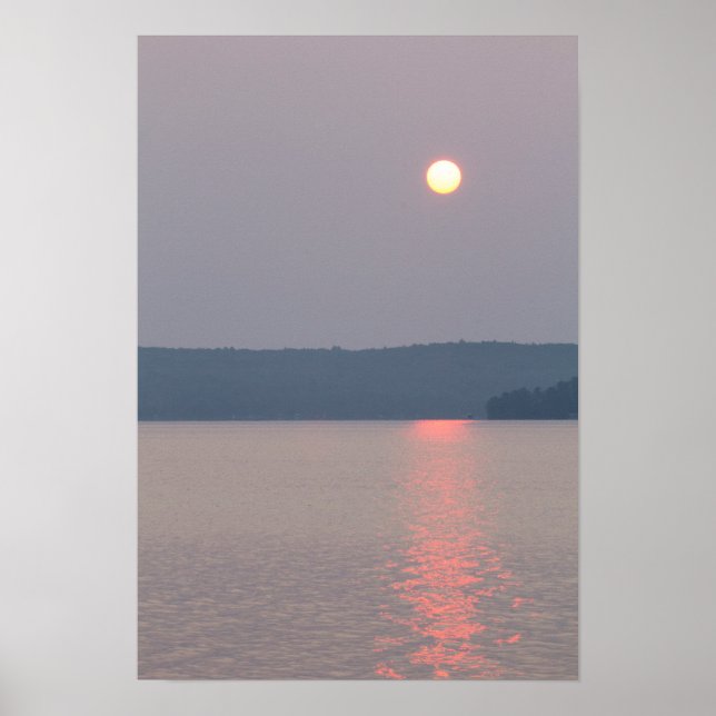 Sunrise, Elk Lake, Michigan. Poster (Front)