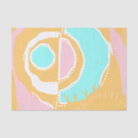 Sunrise Ethnic Circle - Pink Orange Spearmint