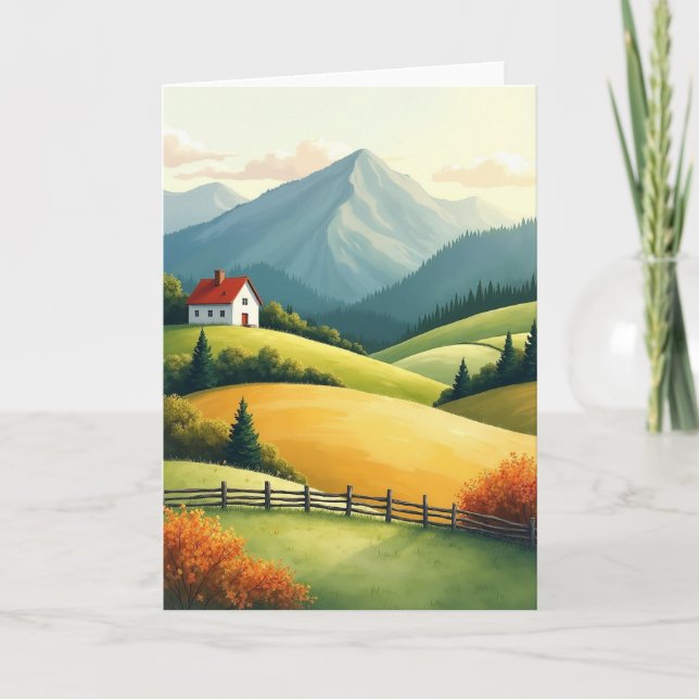 Sunrise Fathers Day Hills Card (Front)