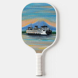 Sunrise Ferry Painting Pickleball Paddle