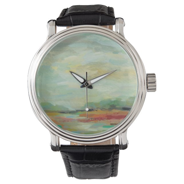 Sunrise Field Abstract Print | Silvia Vassileva Watch (Front)