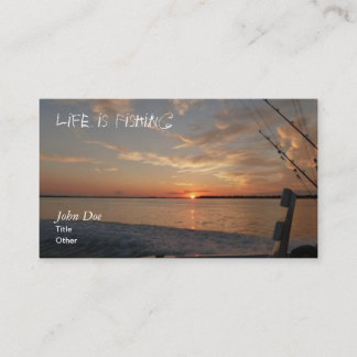 Sunrise Fishing Business Card
