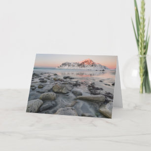 Sunrise Flakstad and Skagsanden Beach Card