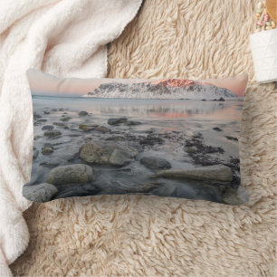 Sunrise Flakstad and Skagsanden Beach Lumbar Cushion