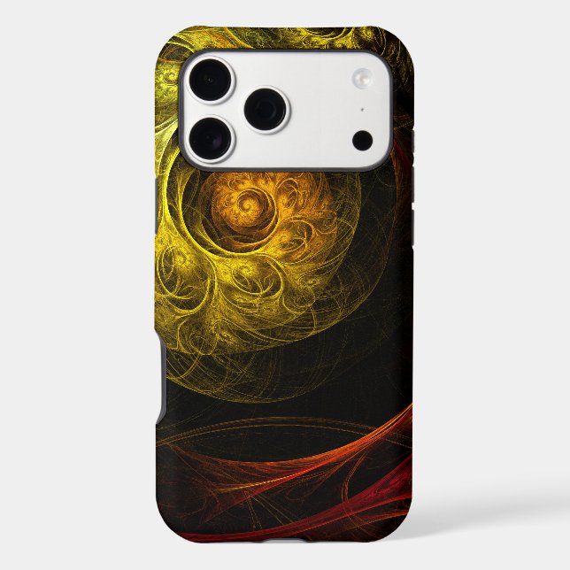Sunrise Floral Red Abstract Art (Back)