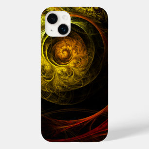 Sunrise Floral Red Abstract Art Case-Mate iPhone 14 Plus Case