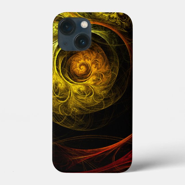 Sunrise Floral Red Abstract Art Case-Mate iPhone Case (Back)