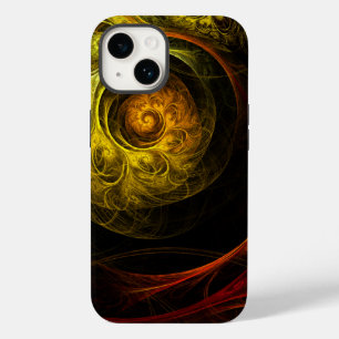 Sunrise Floral Red Abstract Art Case-Mate iPhone 14 Case