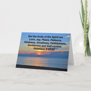 SUNRISE FRUITS OF THE SPIRIT GREETING CARD