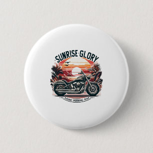 SUNRISE GLORY SUNDAY MORNING RIDE 6 CM ROUND BADGE