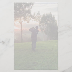 Sunrise Golfer Stationery