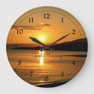 Sunrise - Good Morning Large Clock