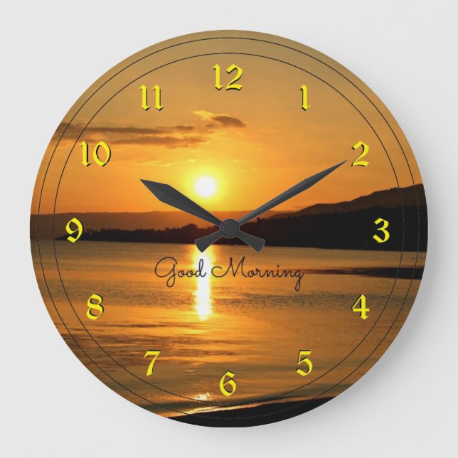 Sunrise - Good Morning, sunshine clock numbers (Front)