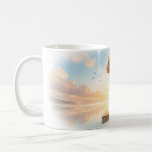 Sunrise Guitarist Rose Question Dock Lake Mug