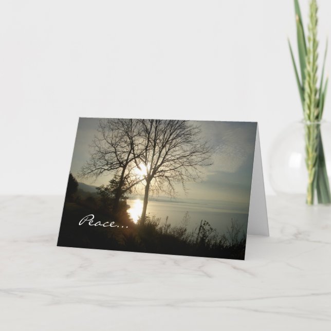 Sunrise Holiday Greeting Card (Front)