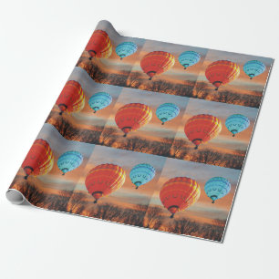 Sunrise Hot Air Balloon Ride Wrapping Paper