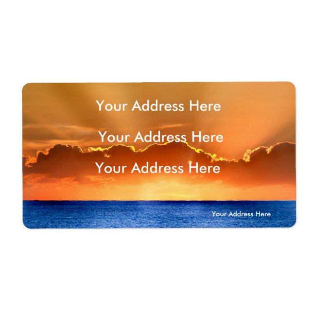 Sunrise image for Shipping-Labels (Front)