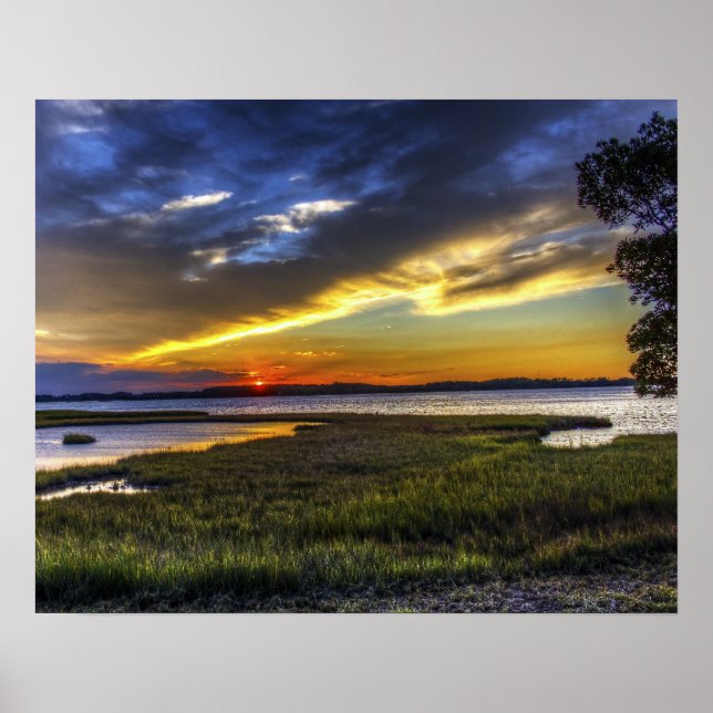 Sunrise in Delaware Poster (Front)